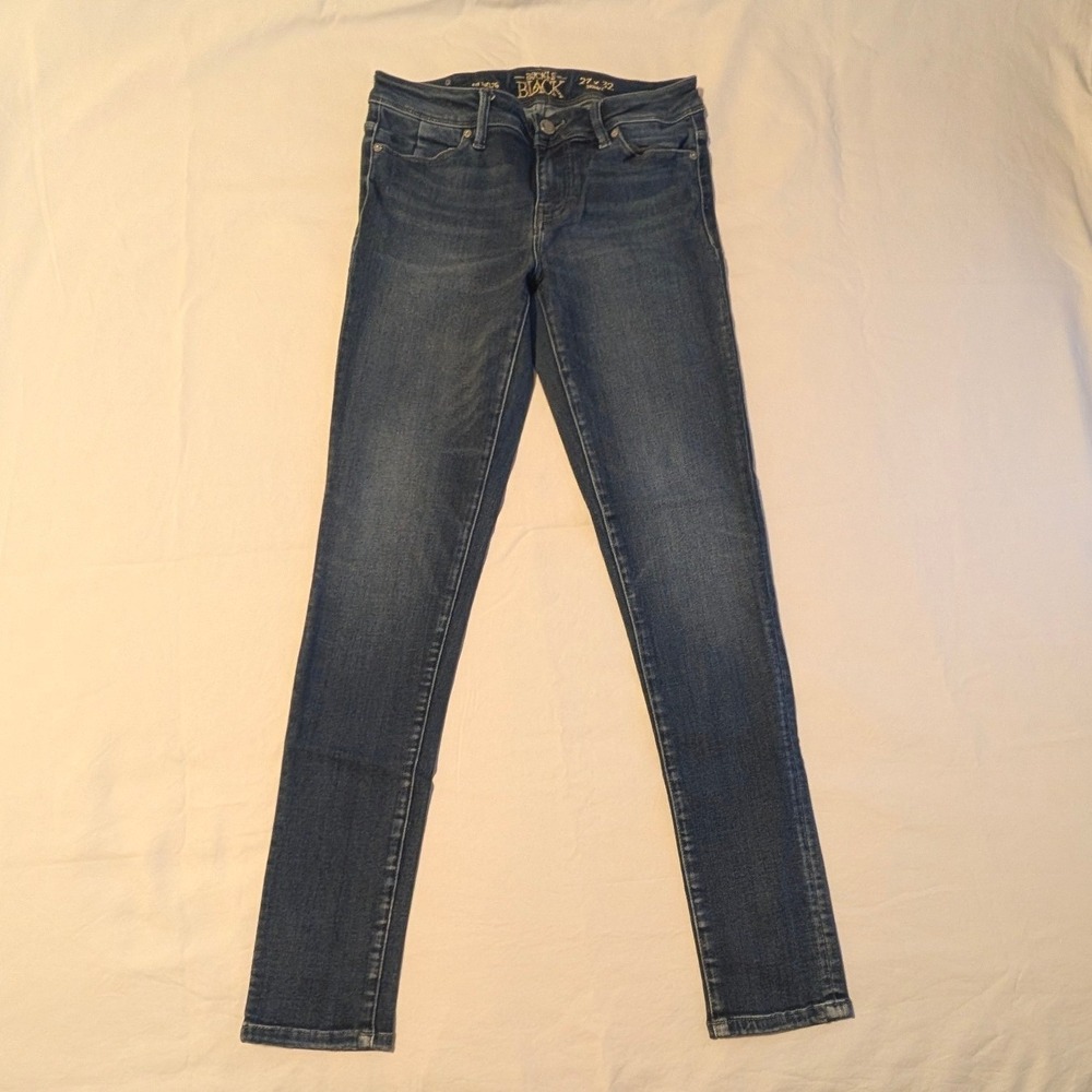 Buckle Black Fit No 76 Womens Skinny Jeans Dark Wash Blue Size 27 x 32 Stretch